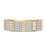 Photo of Nico 1 ct tw. Lab Grown Diamond Wedding Band Set 10K Yellow Gold [BT2435YM]