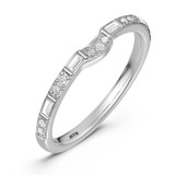 Photo of Nico 3/8 ct tw. Lab Grown Diamond Same Sex Ladies Band Set 14K White Gold [BT2435WL]