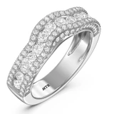 Photo of Dulce 5 1/2 ct tw. Lab Grown Diamond Radiant Solitaire Bridal Set 10K White Gold [BT2441WL]