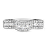 Photo of Dulce 2 1/2 ct tw. Lab Grown Diamond Wedding Band Set 10K White Gold [BT2441WL]