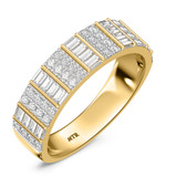 Photo of Nico 1 3/4 ct tw. Lab Grown Diamond Same Sex Mens Band Set 10K Yellow Gold [BT2435YM]