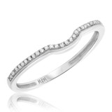 Photo of Sinead 1/10 ct tw. Lab Grown Diamond Ladies Band 10K White Gold [BT2469WL]