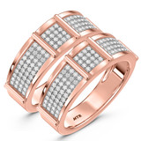 Photo of Corban 3/4 ct tw. Lab Grown Diamond Same Sex Ladies Band Set 14K Rose Gold [WL2462R]