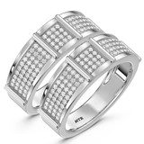 Photo of Corban 3/4 ct tw. Lab Grown Diamond Same Sex Ladies Band Set 10K White Gold [WL2462W]