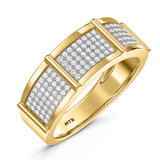 Photo of Corban 1/2 ct tw. Lab Grown Diamonds Mens Band 10K Yellow Gold [BT2462YM]