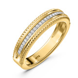 Photo of Zuri 1/10 ct tw. Lab Grown Diamond Ladies Band 10K Yellow Gold [BT2463YL]