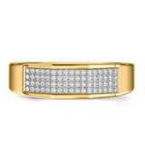 Photo of Enamor 5/8 ct tw. Lab Grown Diamond Same Sex Mens Band Set 10K Yellow Gold [BT2454YM]