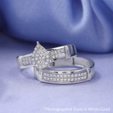 Photo of Omella 1/4 ct tw. Lab Grown Diamond Pear Cluster Trio Set 14K Yellow [BT2487Y-C000]