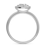 Photo of Ignaz 1/5 ct tw. Lab Grown Diamond Oval Cluster Engagement Ring 10K White Gold [BT2475WE-C000]