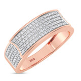 Photo of Berthold 3/4 ct tw. Lab Grown Diamond Wedding Band Set 10K Rose [BT2484RM]