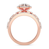 Photo of Hartwin 7/8 ct tw. Lab Grown Diamond Round Cluster Trio Set 10K Rose [BT2483RE-C000]