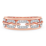 Photo of Hartwin 7/8 ct tw. Lab Grown Diamond Round Cluster Trio Set 10K Rose [BT2483RM]