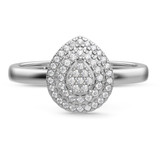 Photo of Ignaz 1/5 ct tw. Lab Grown Diamond Pear Cluster Bridal Set 10K White [BT2474WE-C000]