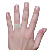 Photo of Berthold 5/8 ct tw. Lab Grown Diamond Princess Cluster Bridal Set 14K Yellow [BR2484Y-C000] [HT]
