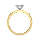 Photo of Omella 1/10 ct tw. Lab Grown Diamond Round Cluster Engagement Ring 14K Yellow Gold [BT2489YE-C000]
