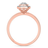 Photo of Hansel 1/7 ct tw. Lab Grown Diamond Pear Cluster Engagement Ring 10K Rose Gold [BT2478RE-C000]