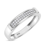 Photo of Omella 1/5 ct tw. Lab Grown Diamond Pear Cluster Bridal Set 14K White [BT2485WL]