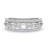 Photo of Hartwin 1/2 ct tw. Lab Grown Diamond Same Sex Ladies Band Set 14K White [BT2483WL]