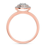 Photo of Ignaz 1/5 ct tw. Lab Grown Diamond Pear Cluster Engagement Ring 14K Rose Gold [BT2474RE-C000]