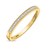 Photo of Bridgette 1/2 ct tw. Lab Grown Diamond Cushion Cluster Trio Set 14K Yellow [BT2519YL]