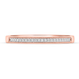 Photo of Bridgette 1/2 ct tw. Lab Grown Diamond Cushion Cluster Trio Set 14K Rose [BT2519RL]