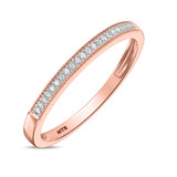 Photo of Bridgette 1/2 ct tw. Lab Grown Diamond Cushion Cluster Trio Set 14K Rose [BT2519RL]