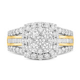 Photo of Louise 3 ct tw. Lab Grown Diamond Cushion Cluster Trio Set 14K Yellow [BT2529YE-C000]
