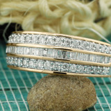 Photo of Louise 3/4 ct tw. Lab Grown Diamonds Mens Band 14K Yellow Gold [BT2529YM]