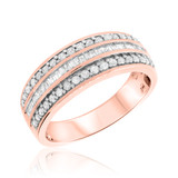 Photo of Louise 3/4 ct tw. Lab Grown Diamonds Mens Band 14K Rose Gold [BT2529RM]