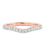 Photo of Louise 1/4 ct tw. Lab Grown Diamond Ladies Band 14K Rose Gold [BT2529RL]