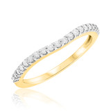 Photo of Louise 1/2 ct tw. Lab Grown Diamond Same Sex Ladies Band Set 10K Yellow [BT2529YL]