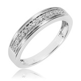 Photo of Princess Oshun 1/2 ct tw. Lab Grown Diamond Princess Cluster Trio Set 14K White [BT2509WM]