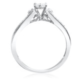 Photo of Princess Oshun 1/3 ct tw. Lab Grown Diamond Princess Cluster Bridal Set 14K White [BT2509WE-C000]