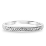 Photo of Princess Oshun 1/4 ct tw. Lab Grown Diamond Wedding Band Set 10K White [BT2509WL]