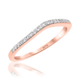 Photo of Emer 3/8 ct tw. Lab Grown Diamond Wedding Band Set 10K Rose [BT2539RL]
