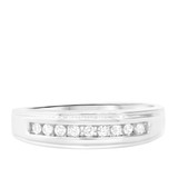 Photo of Encina 3/8 ct tw. Lab Grown Diamond Wedding Band Set 14K White [BT2491WM]