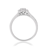 Photo of Jules 1/2 ct tw. Lab Grown Diamond Round Cluster Bridal Set 10K White [BT2540WE-C000]