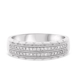 Photo of Jules 3/8 ct tw. Lab Grown Diamond Wedding Band Set 14K White [BT2540WM]