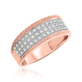 Photo of Madeline 1/2 ct tw. Lab Grown Diamond Wedding Band Set 14K Rose [BT2532RM]