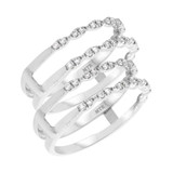 Photo of Jules 3/8 ct tw. Lab Grown Diamond Same Sex Ladies Band Set 14K White [WL2540W]