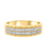 Photo of Jules 1/2 ct tw. Lab Grown Diamond Same Sex Mens Band Set 10K Yellow [BT2540YM]