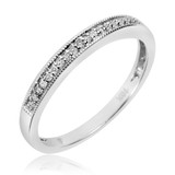 Photo of Princess Oshun 1/10 ct tw. Lab Grown Diamond Ladies Band 14K White Gold [BT2509WL]