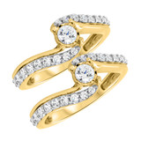 Photo of Kelsi 1/7 ct tw. Lab Grown Diamond Same Sex Ladies Band Set 14K Yellow [WL2535Y]