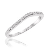Photo of Emer 1/8 ct tw. Lab Grown Diamond Ladies Band 14K White Gold [BT2539WL]