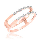 Photo of Jules 1/5 ct tw. Lab Grown Diamond Ladies Band 10K Rose Gold [BT2540RL]