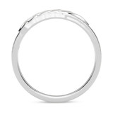 Photo of Isidor 1/4 ct tw. Lab Grown Diamond Cushion Cluster Trio Set 14K White Gold Vermeil [BT2563WL]