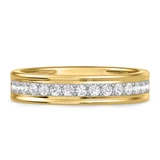 Photo of Adeola 1 2/3 ct tw. Lab Grown Diamond Pear Solitaire Trio Set 14K Yellow Gold Vermeil [BT2551YM]