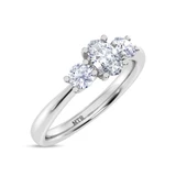 Photo of Amari 3/4 ct tw. Lab Grown Diamond Oval Solitaire Trio Set 14K White Gold Vermeil [BT2552WE-C000]