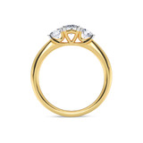 Photo of Amari 3/4 ct tw. Lab Grown Diamond Oval Solitaire Trio Set 14K Yellow Gold Vermeil [BT2552YE-C000]