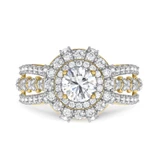 Photo of Jemma 3 1/10 ct tw. Lab Grown Diamond Round Solitaire Trio Set 14K Yellow Gold Vermeil [BT2553YE-C000]
